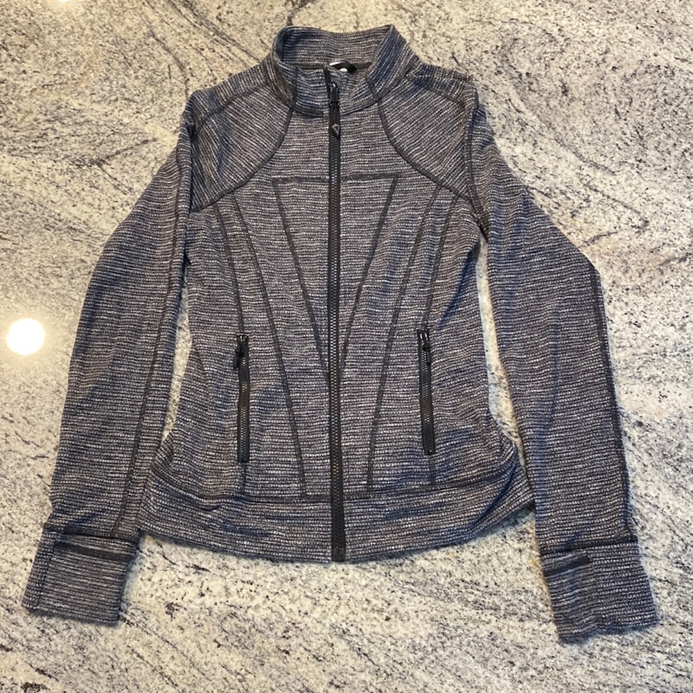 Ivivva by Lululemon Gray Girls Zip Up Jacket